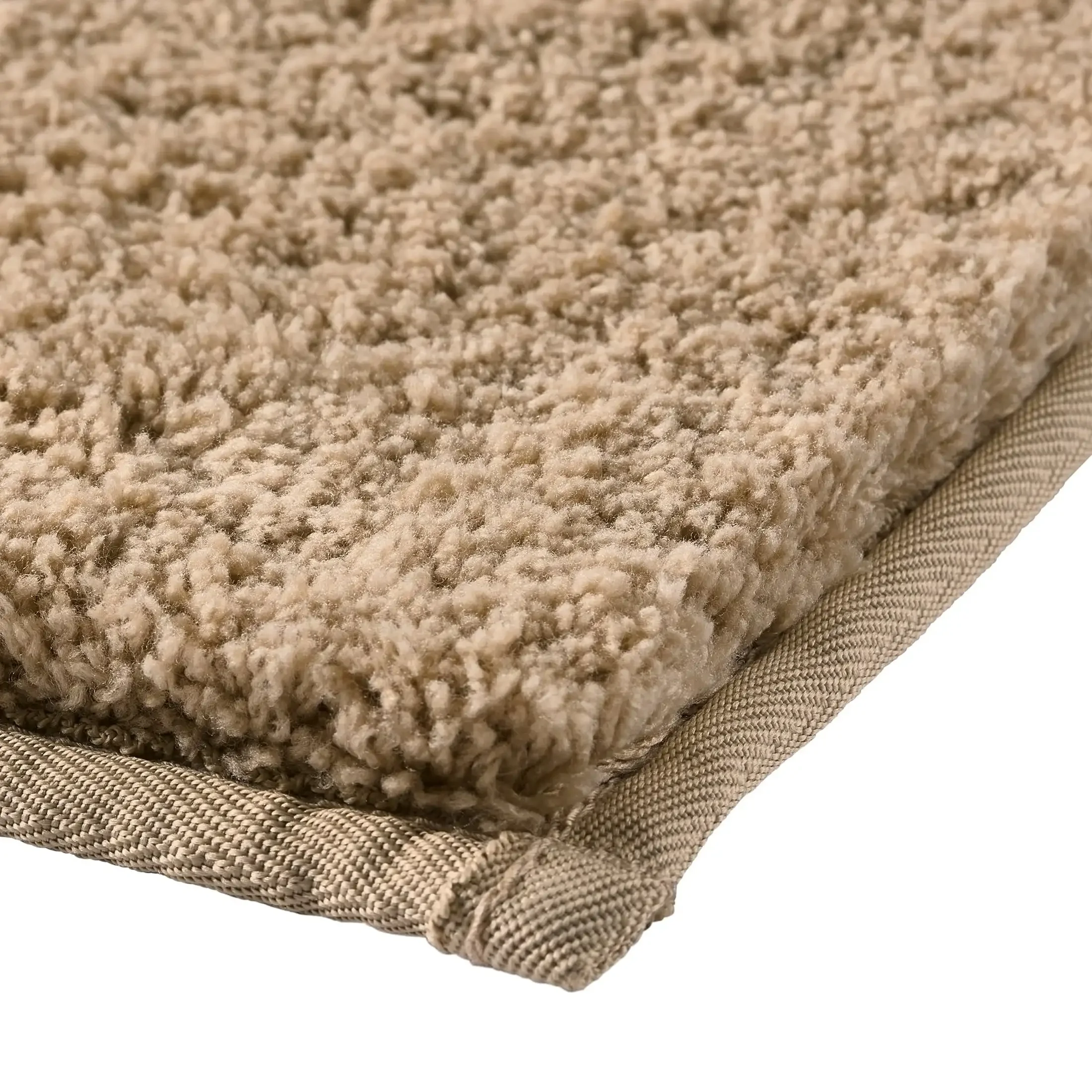 سجادة حمام بوليستر فائقة النعومة وبسكويت اللوز مقاس 20 × 34 بوصة