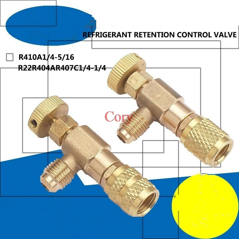 

1PC R22/R410 Refrigeration Charging Adapter Liquid Addition Accessories Home Refrigerant Retention Control Valve