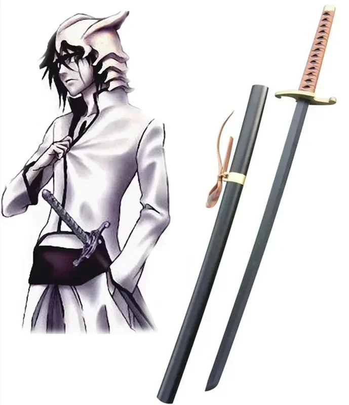 

Party Props 104cm Wooden Sword Model Cosplay Anime Bleach Weapon Ulquiorra Cifer Anime Show Japan Samurai Sword Gift Costume