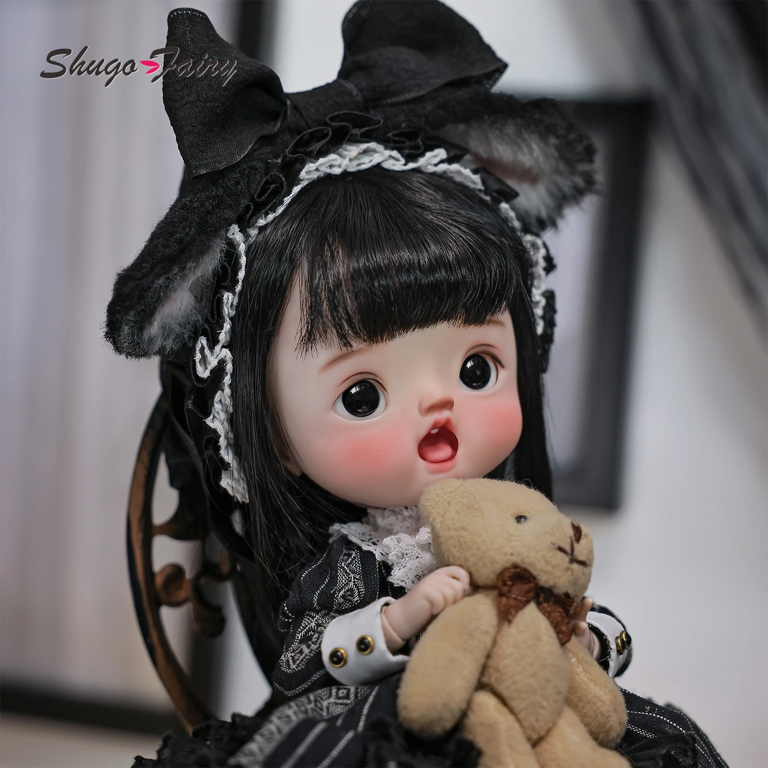 ShugaFairy Melon A 1/6 Bjd Dolls Omelet Body Big Head Original Lolita Style Ball Jointed Doll Bjd Animal Headdress Resin Fullset