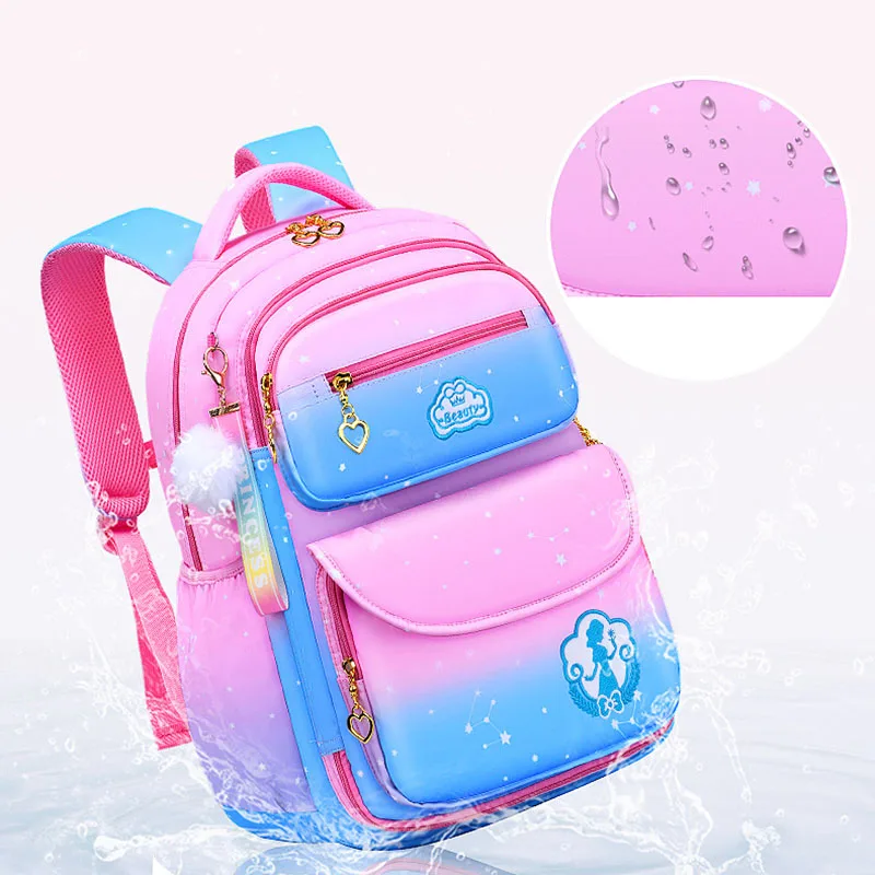 Cute Girls School Bags Children Primary School Backpack kids Book Bag Princess Schoolbag Waterproof Student Backpack