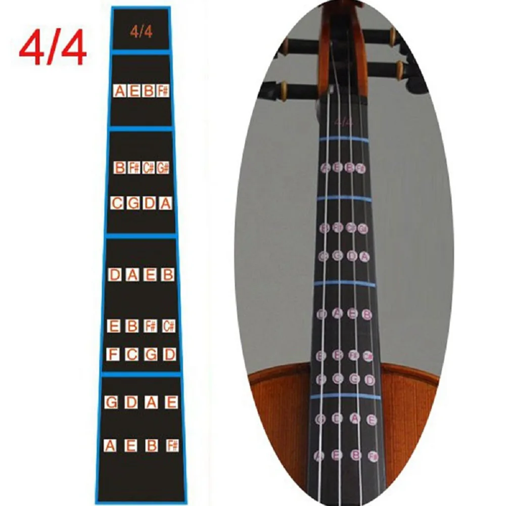 Stickers Violin Intonation Accessories Beginners Guide Paper 4/4 3/4 1/4 1/2 1/8 Fingerboard Marker Full Size Quality
