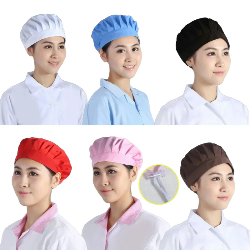 Without Eaves Cloth Chef Hats For Kitchen Baking Cooking Safety Dustproof Hygiene Various Work Clothing Accessorie Wholesale Hat