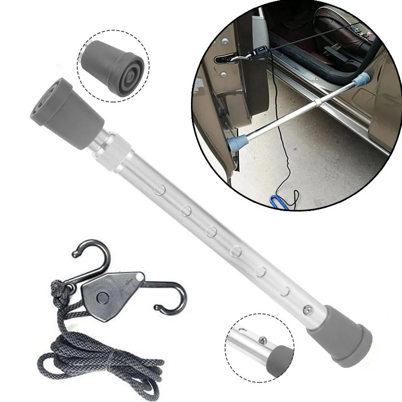 Car Repair Telescopic Support Rod With Lanyard Hood Prop Tools for Vehicle Car Door Front Cover Strut 