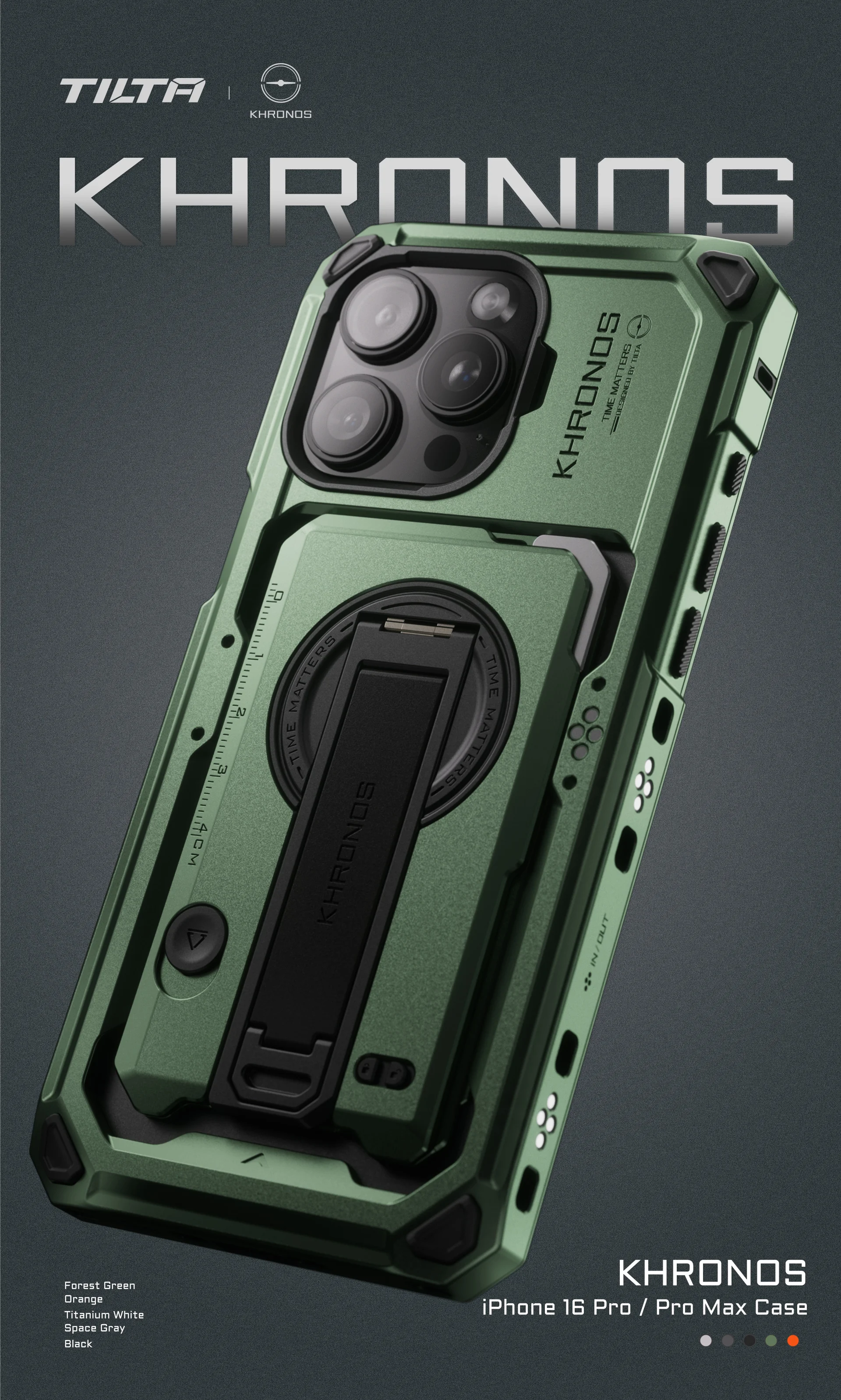 TILTA Khronos Cage Kit für iPhone 16 Pro/Pro Max mit Magnetkartenhalterung – Detail 1