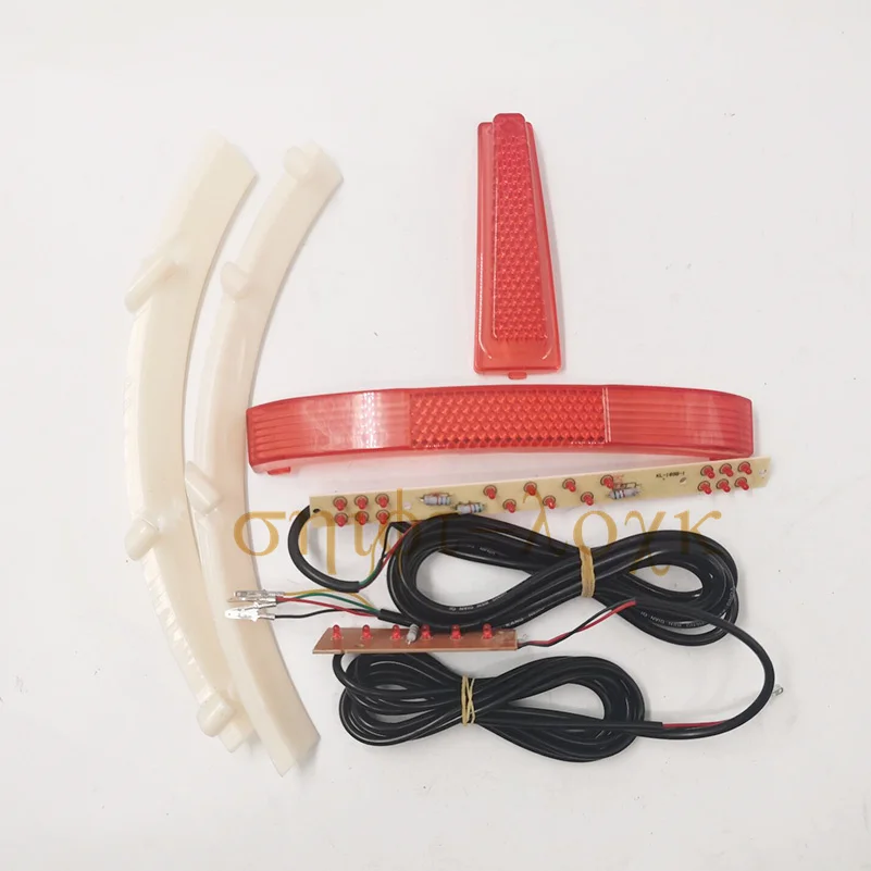 Flat noodles light strip used in the plastic shell of the rear fender of the Citycoco scooter China lamp accessories