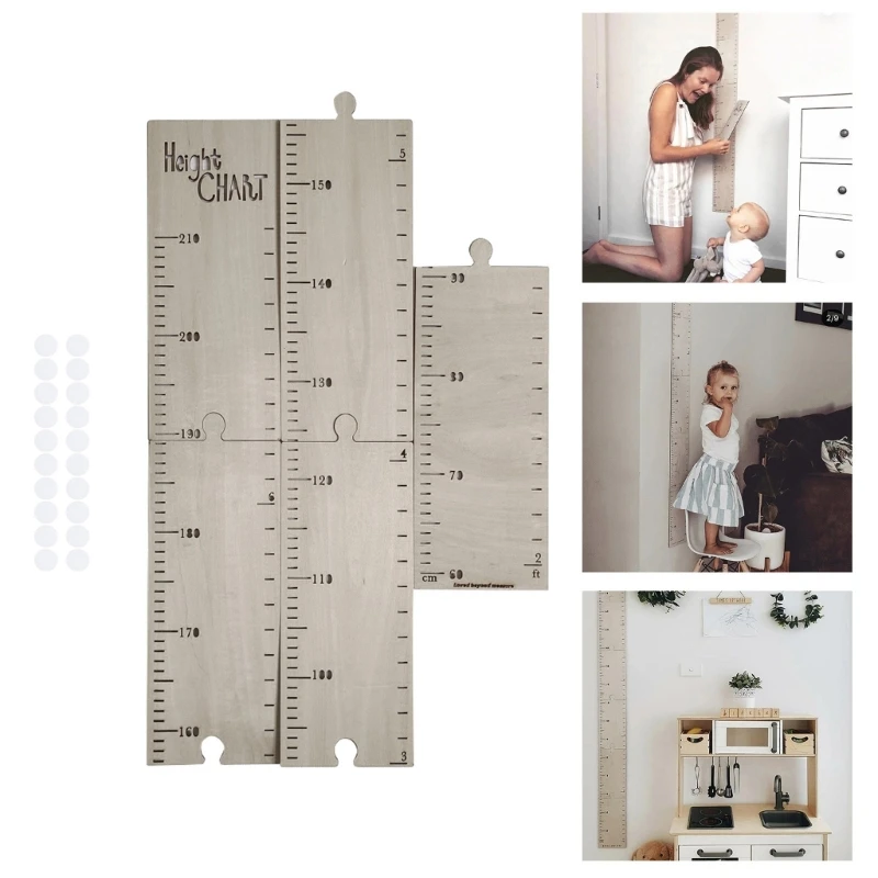 Kid Height Growth Chart Lineal Measure Lineal Growth Chart Meter Measurement Wall A0KF