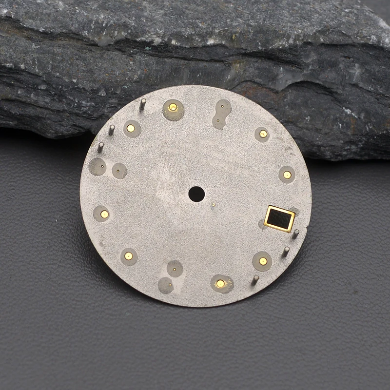 Gray Meteorite Style Dial 28.5mm Watch For Japan NH35 NH36 7S26 Movements Watch Repair Replace Parts