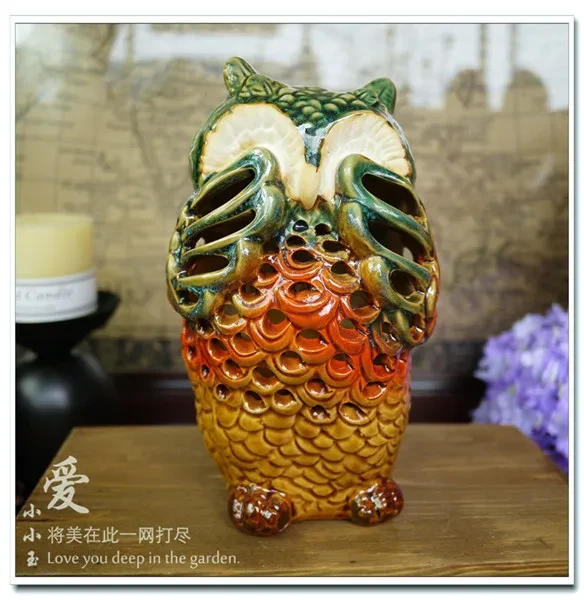 Popular Vintage Ceramic Owl Set