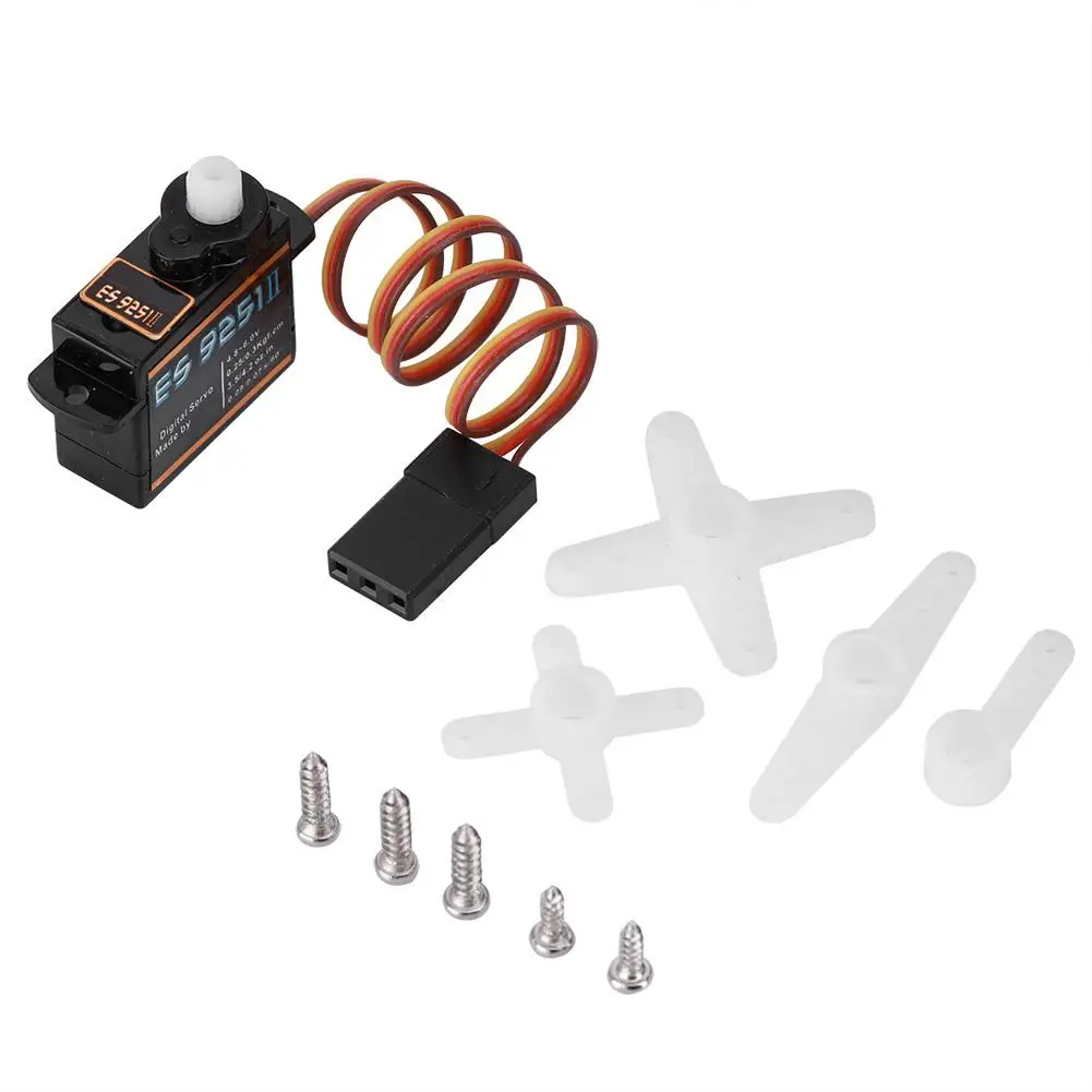 EMAX ES9251II Plastics Digital Servo 3.6g Waterproof Servo with Gears Suitable for RC Car Helicopter Boat Airplane Accessories