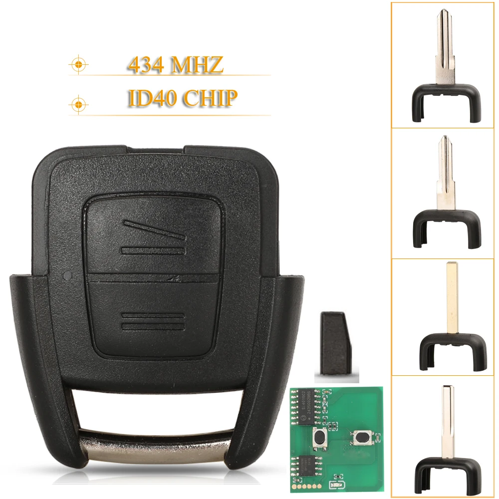 

Jingyuqin 2 кнопки автомобильный дистанционный ключ 434 МГц ID40 чип для Opel Zafira Astra g a Fod 93176615 Система BOSCH TS ASTRA