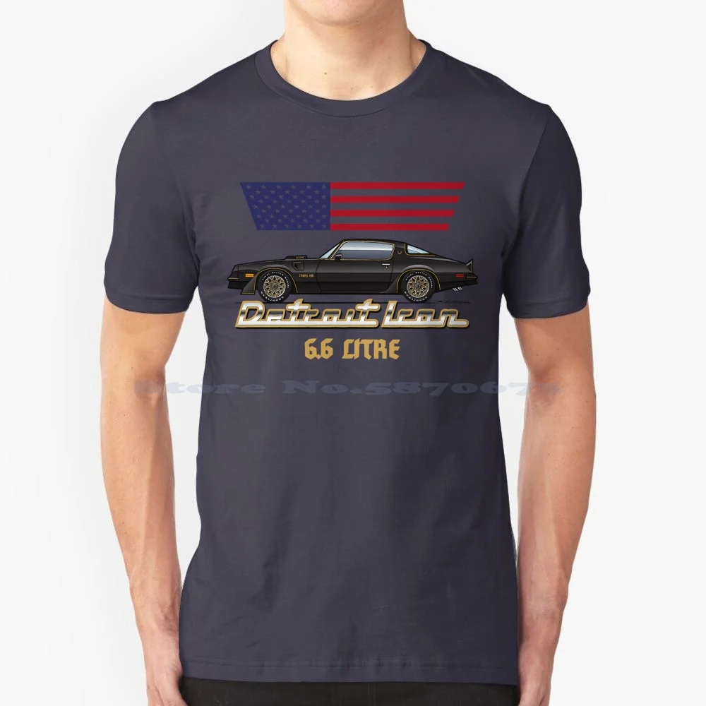 77 Ta T Shirt 100% Cotton Tee 1976 1977 1978 Firebird Transam V8 Formula 6 6 Litre Black Bandit Special Edition Sport Coupe 2