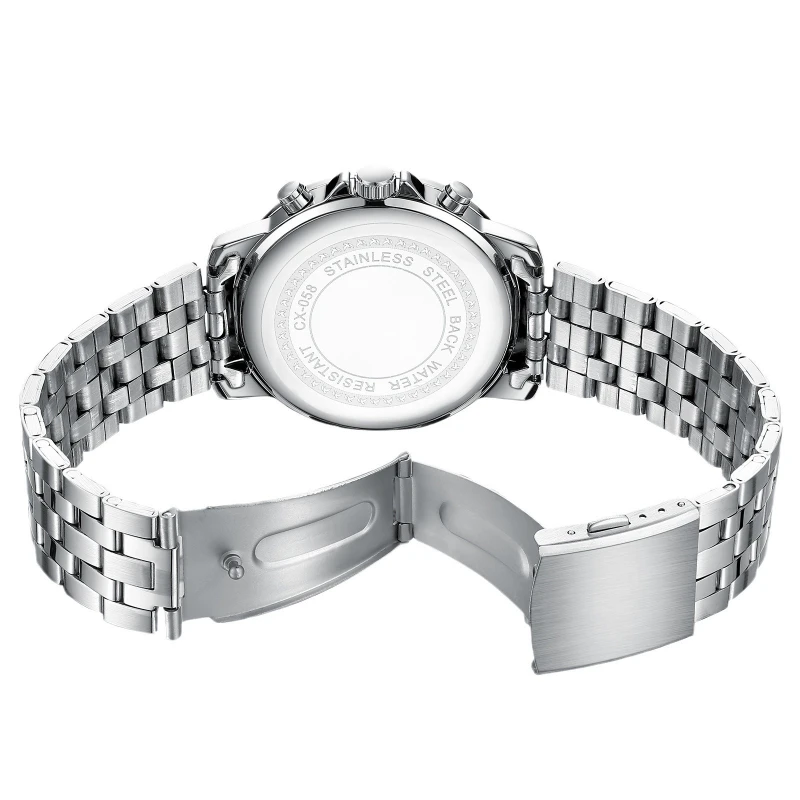 CHENXI 058 Fashion Trendy Watches for Men Luminous Waterproof Calendar Multi Functional Steel Belt Luxury Watch Montres Hommes