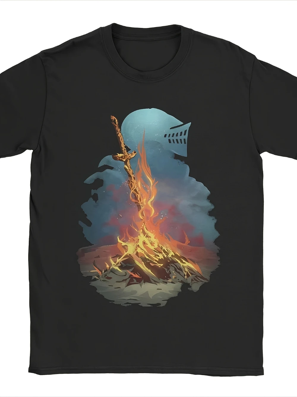 Camisetas con estampado gráfico del juego Darks Soulsd para hombre, camiseta de algodón puro Eldened Ringed, ropa, camisa de manga corta para hombre