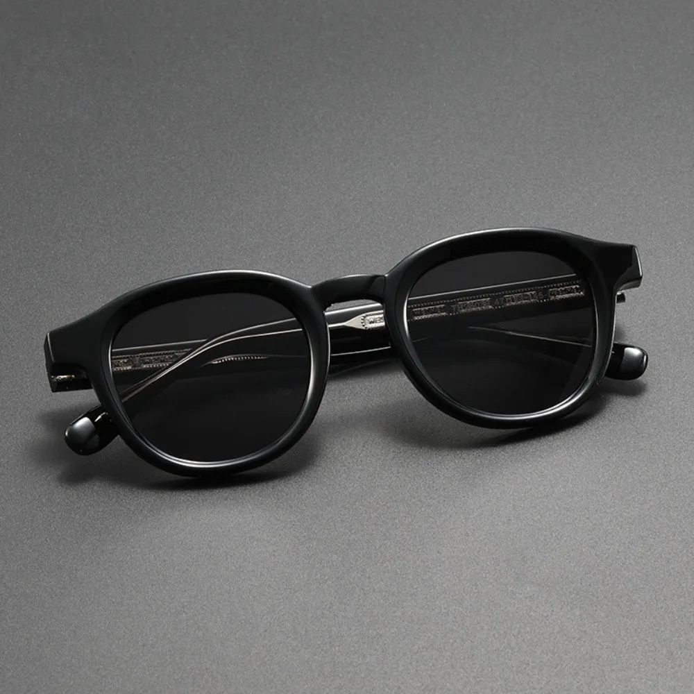 Polarisierte Sonnenbrille Männer Frauen Johnny Depp Lemtosh Stil Sonnenbrille Retro Runde Acetat Rahmen UV400 Objektiv Oculos – Detail 9