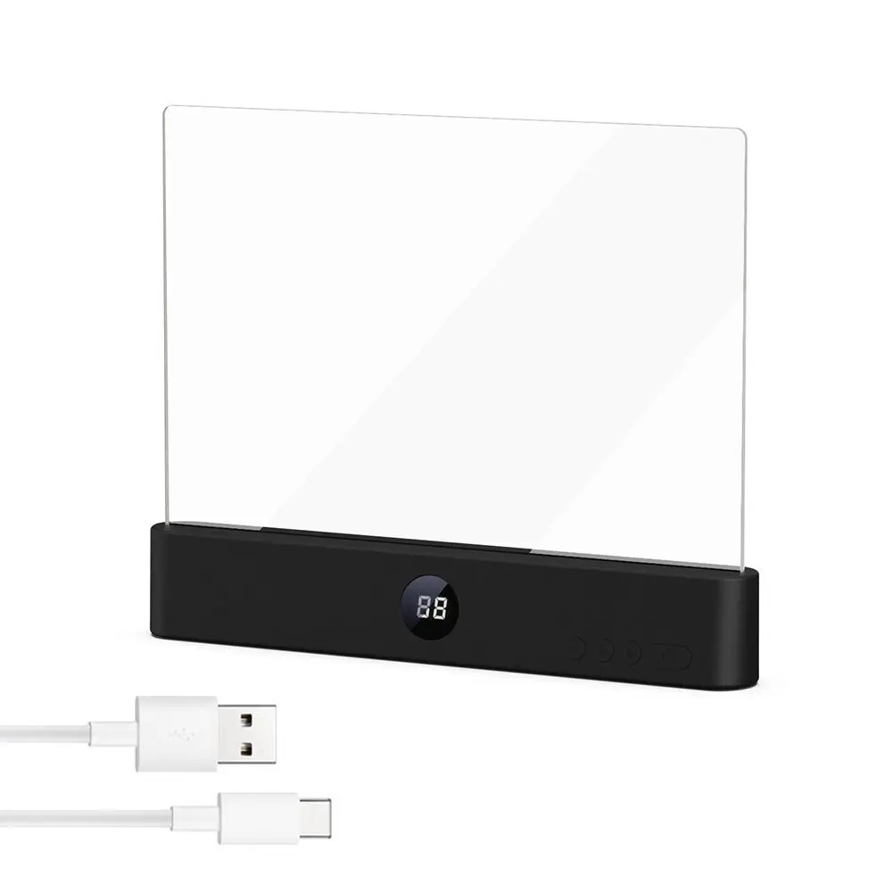 Eye-Caring Design LED Panel Book Light USB Rechargeable 3 Colors Light Reading Lamp Dimmable Panel Timer Function Night Light