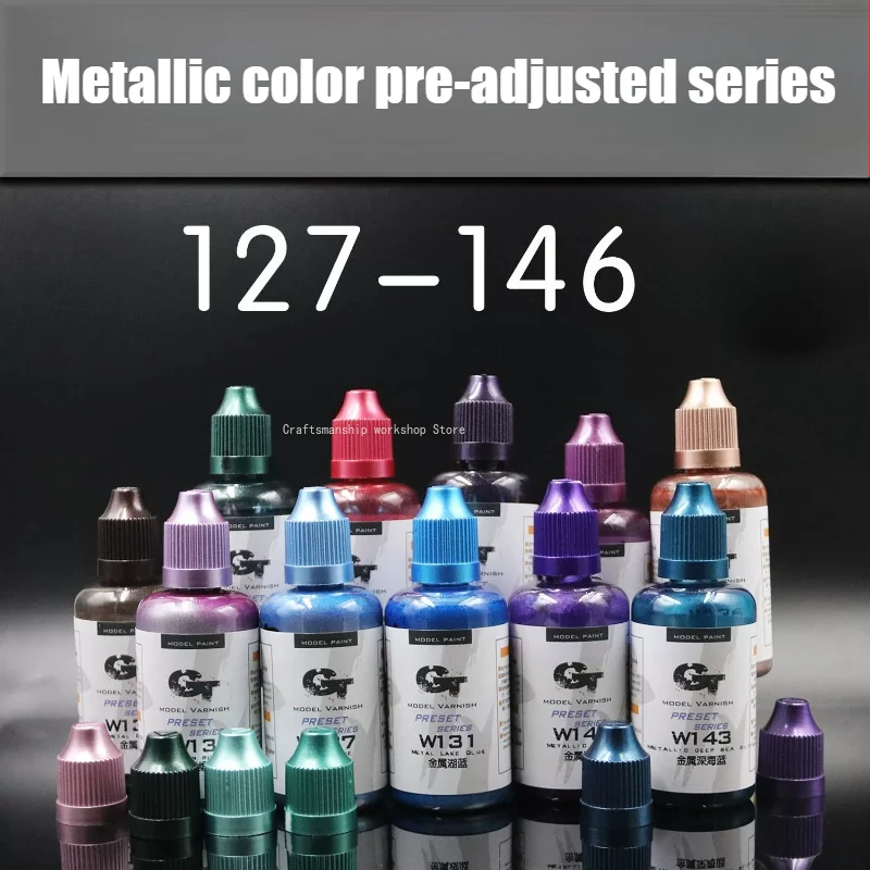 Model Coloring Colorful Paint Oily Pre-adjustment Metal Paint Nitro No Dilution Required Military Model Handmade Coloring 50ml