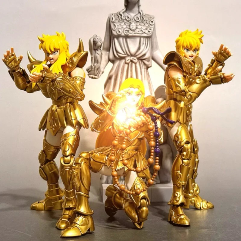 

BLOKEES Gold Saint Sagittarius-Aiolos Pegasus-Seiya Aries-Mu Scorpio-Milo Leo-Aiolia Cartoon Characters Children's Gift