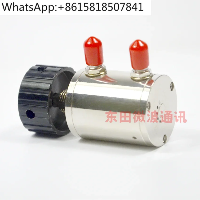 SMA type KK connector 90dB attenuator 10dB step 6G rotary button switch adjustable attenuator, single-strand connector