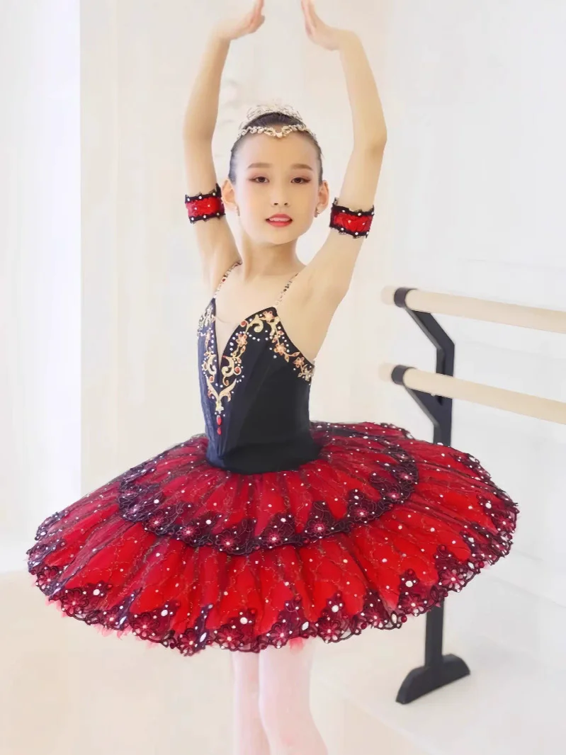 ملابس رقص الفتيات فساتين الاطفال راقصة الباليه توتو الأميرة الزي ملابس الأطفال فستان فتاة الصيف رداء رقص الباليه الطفل