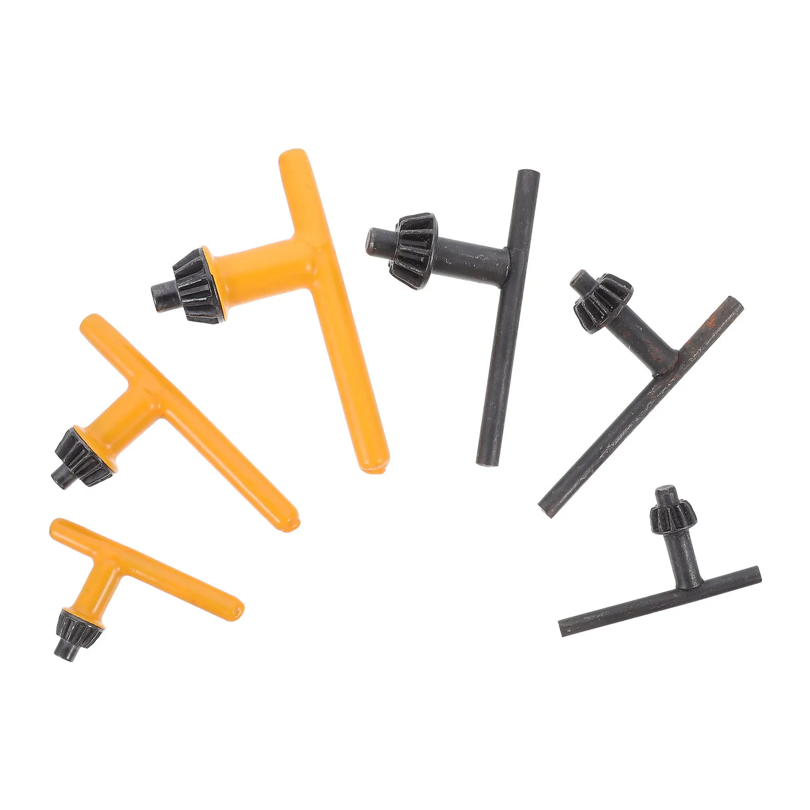 

6Pcs Drill Chuck Key Replacement Sturdy Electric Drill Clamping Tool Set for Hammering Drilling Press Chuck Key