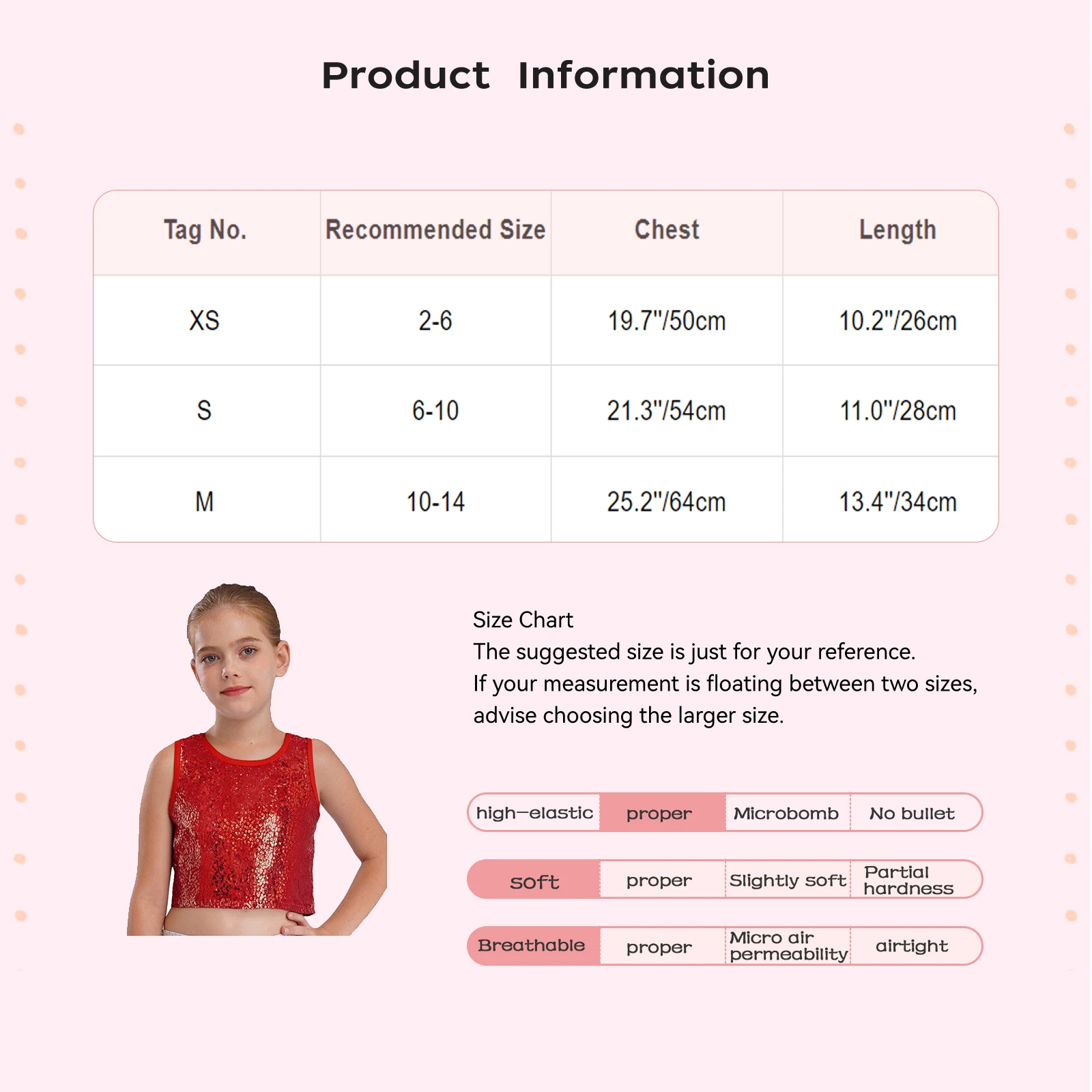 Canotta da ballo jazz con paillettes scintillanti per bambina, girocollo, senza maniche, gilet solido, top corto per spettacoli teatrali scolastici, abbigliamento da ballo