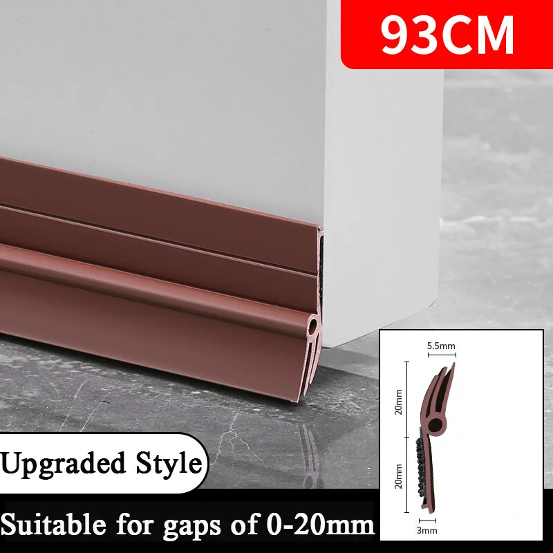 

Under Door Draft Stopper Sealing Strip Self-Adhesive Sound Insulation Noise Stopper Insulator Door Sweep Tape