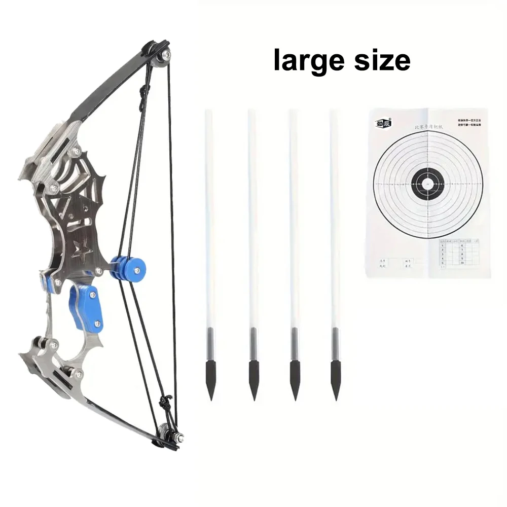 Bow Set for Youth, Recommended Ages 14+,Mini composite bow, mini archery bow with 4 arrows, used for shooting games