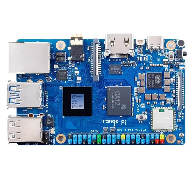 

Компьютер на базе Orange Pi 4 Pro: одноплатный ПК с 3 ТОП-процессорами NPU, слотом M.2 M-Key, двумя камерами MIPI CSI SBC