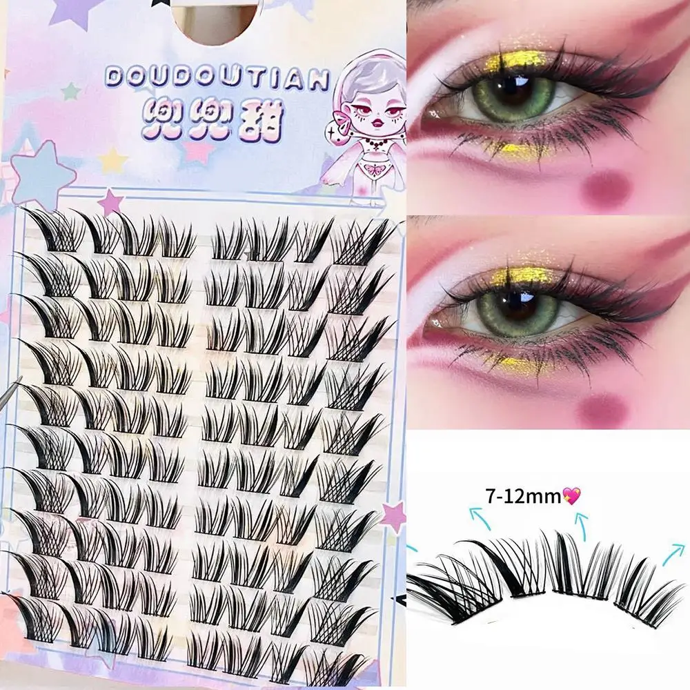 

Fox False Eyelashes Segmented Lash Extension Nature Lash Cluster Eyelashes Grafting Long Eye Makeup Daily Use Fake Lashes
