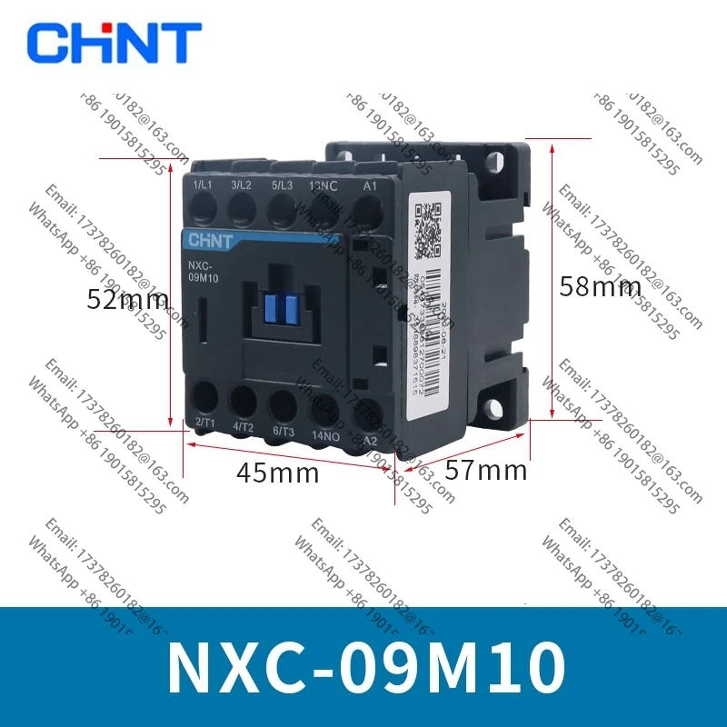 

CHINT-ContactorCA NXC-09M10 06M10 12M10 6A 9A 12A 1NO AC220V 24V 380V,