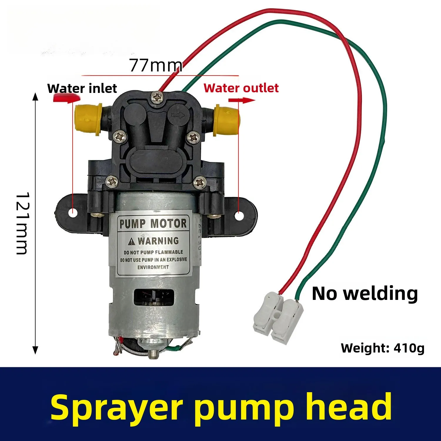 

Цвет случайный литиевый аккумулятор 12 В, двигатель опрыскивателя, головка насоса, двигатель в сборе, без сварки 04745
