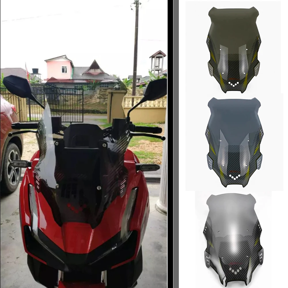 

Motorcycle Rise Front Windscreen Windshield Wind Deflectors Shield Protector FOR HONDA ADV125 ADV150 2019-2022 ADV 160 2022-2023
