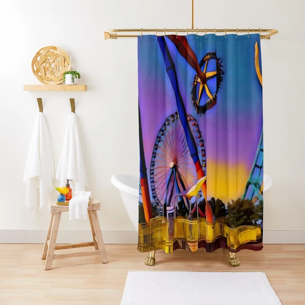 

Radical Rides (Cedar Point) Shower Curtain Shower Set Bathroom Accessories Shower For Bathroom Set Bathroom And Curtain