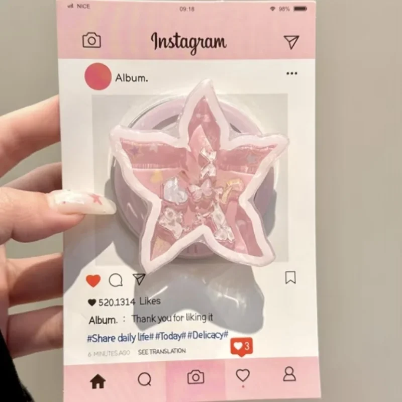 Support de téléphone magnétique étoile de mer secouant, support GripTok, adapté aux accessoires Magsafe iPhone 15 16 17