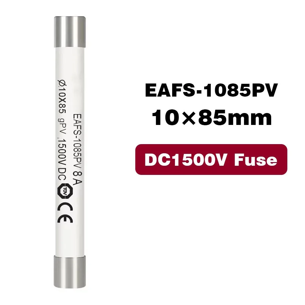 For Solar Photovoltaic Systems DC1500V Fuse Fuse For PV Strings Interrupting Low Surge Currents Minimum Interrupt Rating 1.3x In