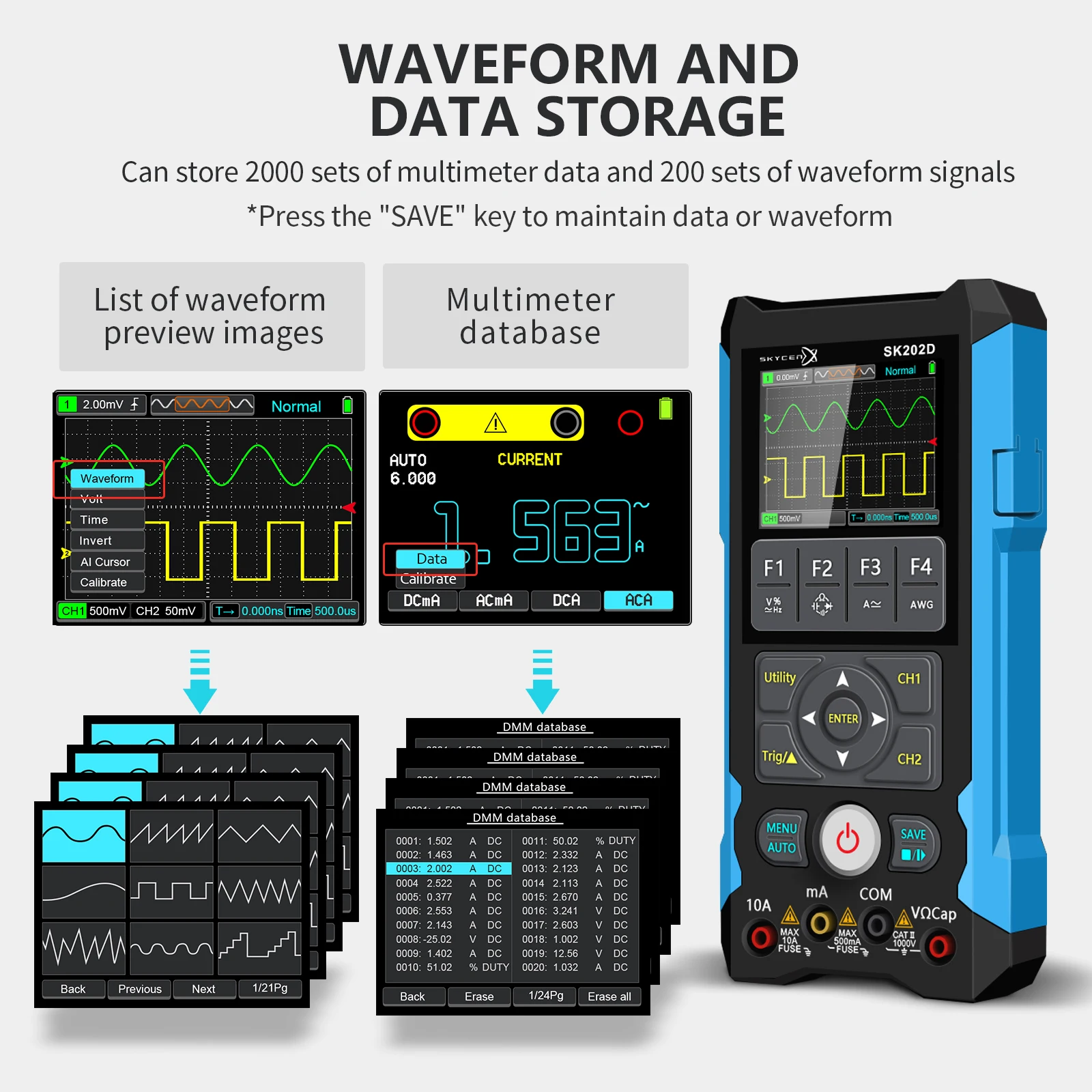 SK202D Handheld Dua…