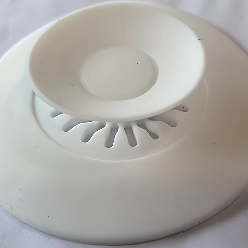 1 Stück Silikon-Abflussstopper mit Druckmechanismus, Geruchs- und Verstopfungsschutz-Design, Idealer Abflussfilter für Bad und Küchenspüle