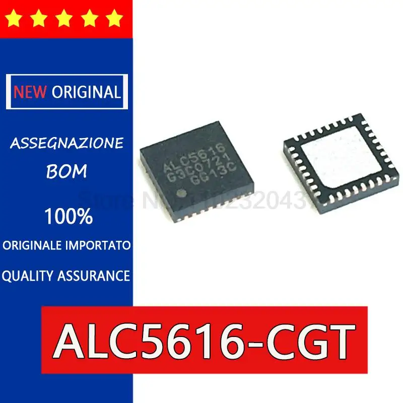 New and original ALC5616-CGT ALC5616-CG QFN32 Audio decoding programming interface chip,