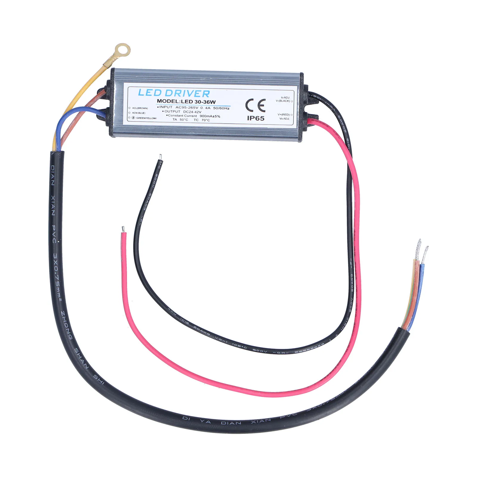 

30-36W LED Driver IP65 Waterproof 900mA LED Power Supply Adapter Small Size Safe Driver for LED Light Strip