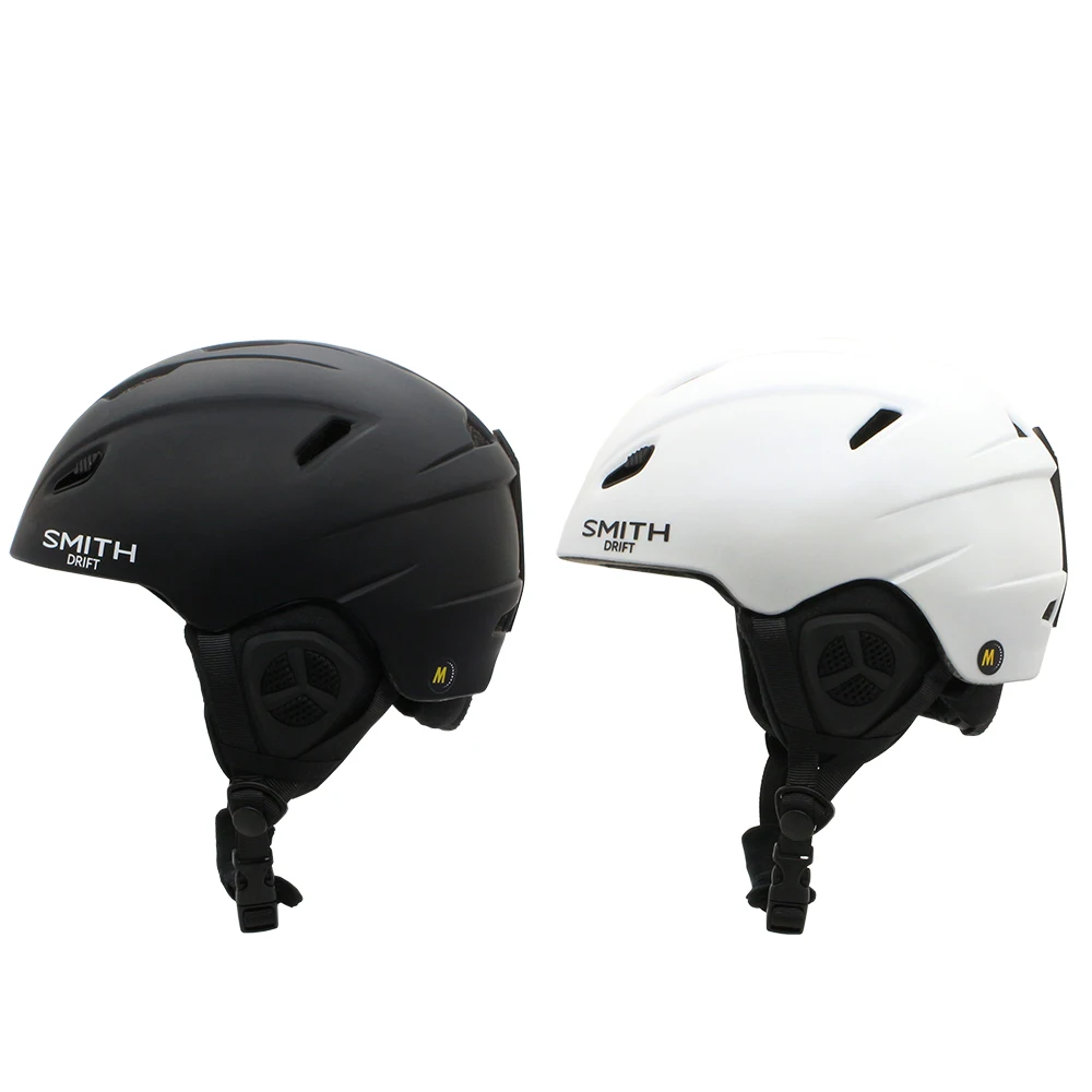 SMITH DRIFT Casco de esquí con seguridad Casco de Snowboard moldeado integralmente Motocicleta Esquí Nieve Marido Hombres Mujeres Niños Niños