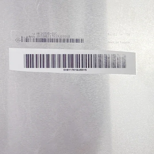 Matriz do painel de exibição do laptop da tela LCD de HK160VB-01C Rev.B1 de 16,0 polegadas