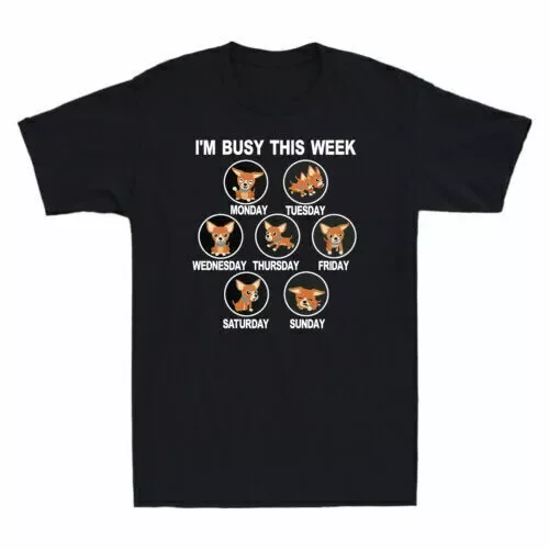 I'm Busy This Week Funny Chihuahua Puppy Schedule Dog Lovers Mens Unisex T-Shirt