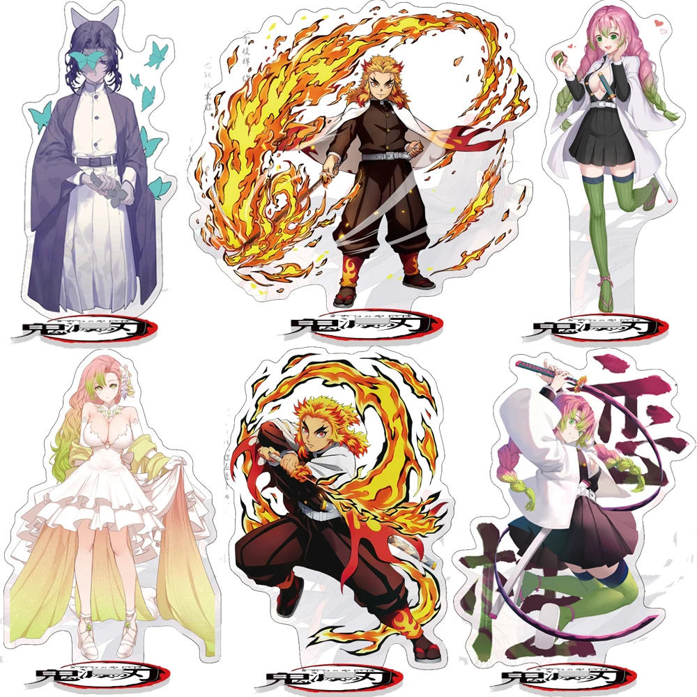 

Demon Slayer Peripherals Exquisite Printed Pattern Character Acrylic Stand Figure Desktop Decorative Ornaments Creative Fan Gift