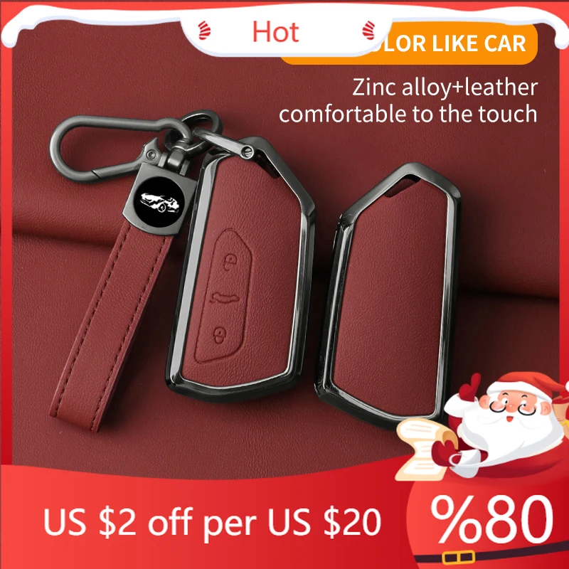 

Чехол для автомобильного ключа из горячего сплава для VW Volkswagen Golf 7 8 Git MK8 ID.3 ID.4 Cupra Formentor Skoda Octavia A8 SE, наклейки на интерьер