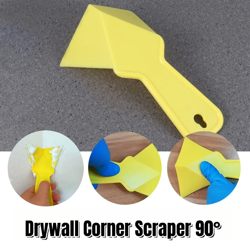 Scraper Putty Knife Plastic Drywall Corner Finisher Cleaning Stucco Removal Builder Floor Wall Ceramic Tile Angle Trimming Tool