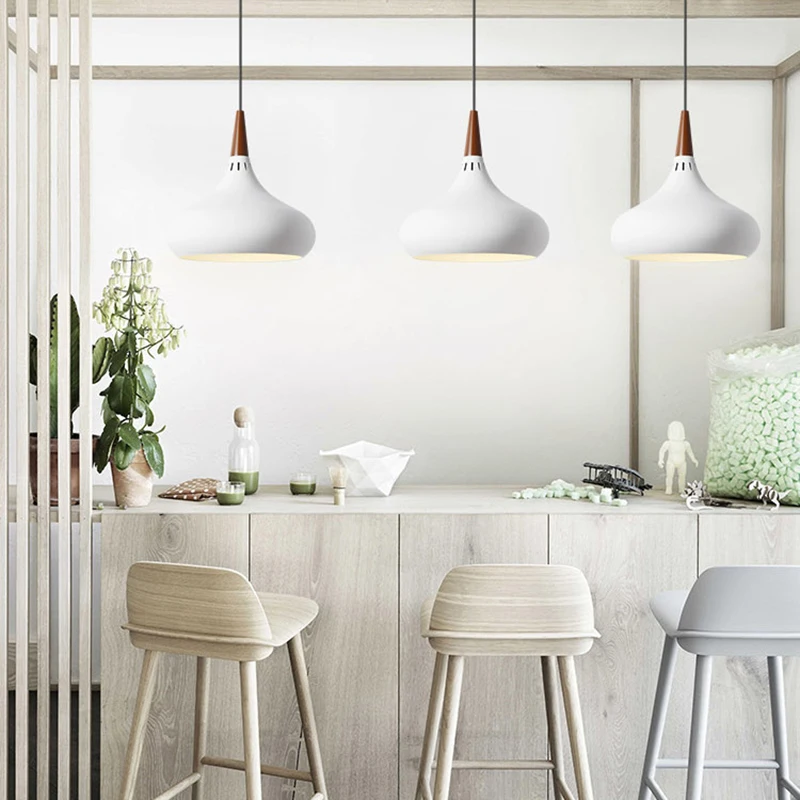 Nordic Creative indoor pendant light personality Solid wood lustre home lampara techo luminarias decorativas and pendant lamp
