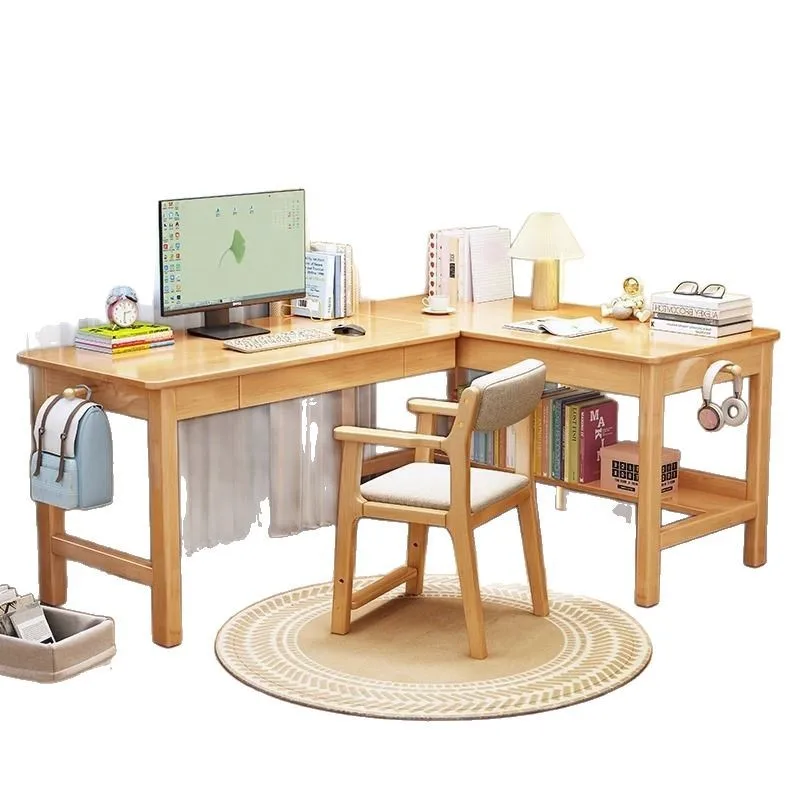 Solid wood chair, home backrest desk chair, study office sedentary, modern simple computer chair with armrests