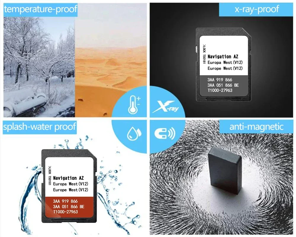 المناسب لشركة فولكس فاجن كادي كروس كومبي (A5) 2014-2015 سلوفاكيا سلوفينيا خريطة بطاقة SD #6