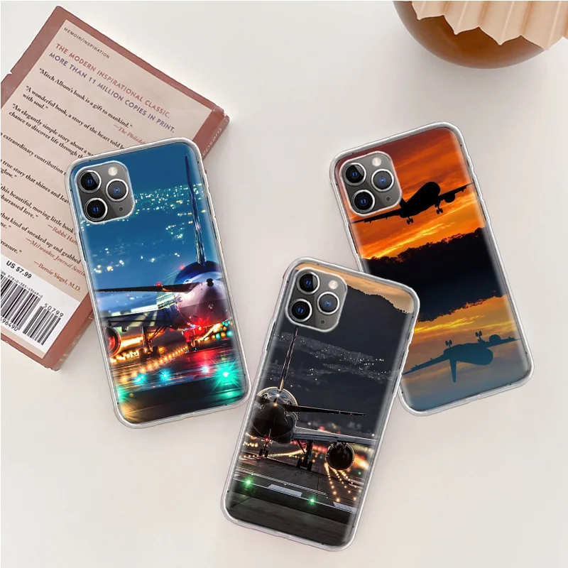 Airport Shuttle Transportation Phone Case For Iphone 14 13 15 16 Pro Max Plus Apple 11 12 Mini X XS Max XR Clear Cover Shell Coq